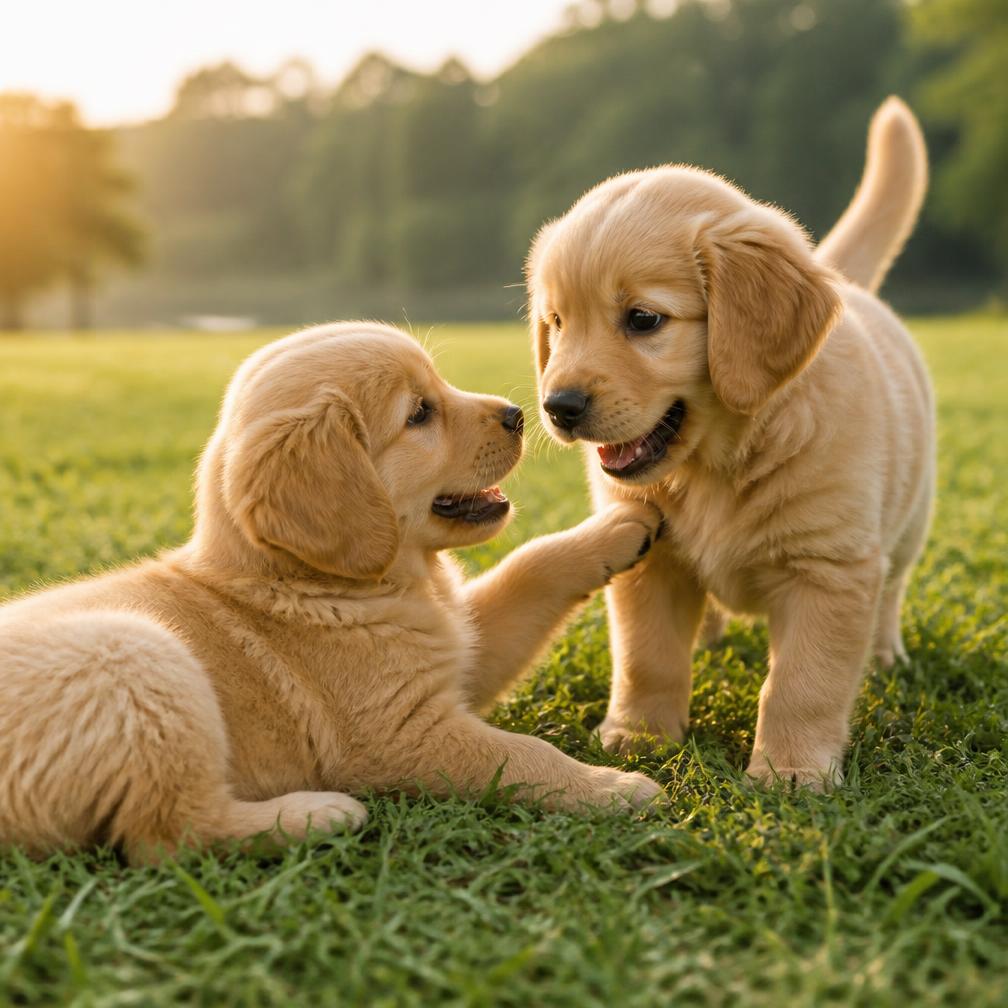 Juniper, a female golden retriever