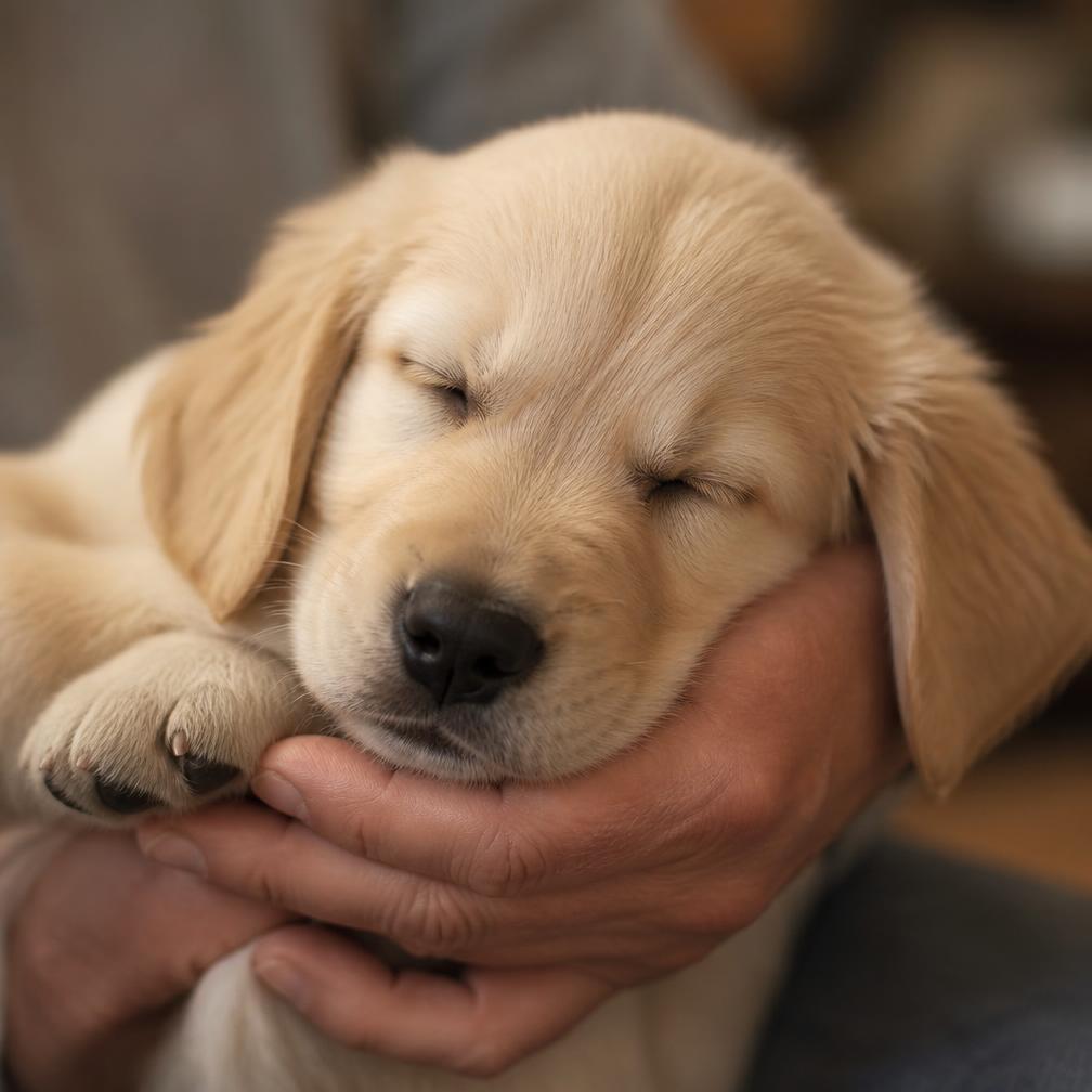 Sable, a female golden retriever puppy